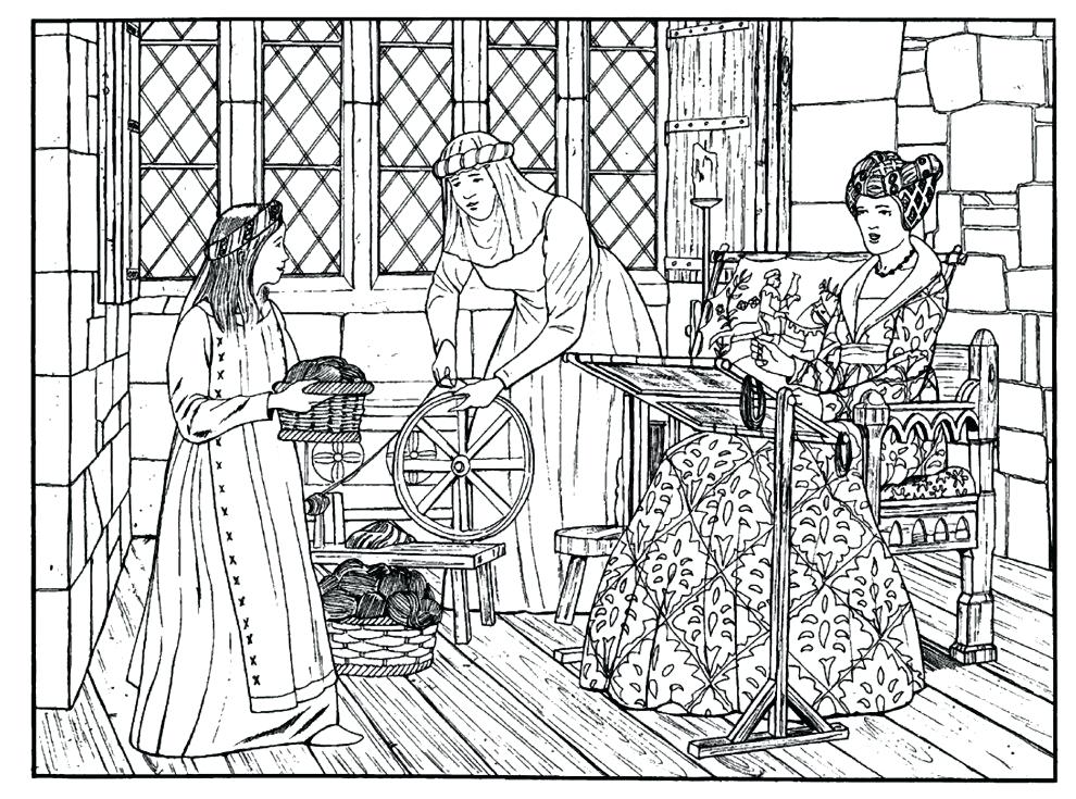 990x735 Medieval Coloring Pages Medieval Castle Coloring Pages Coloring