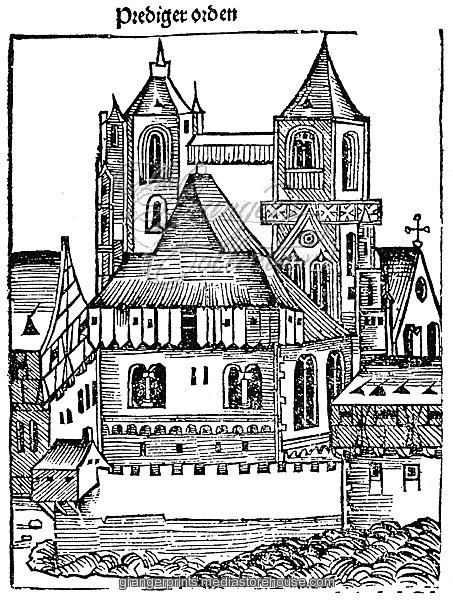 453x600 Medieval Church. Woodcut From The Nuremberg Chronicle, 1493