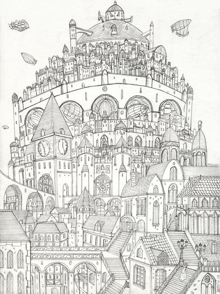 772x1034 Newnew City By Lordoffog On Paper Art