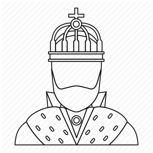 512x512 Crown, King, Line, Man, Medieval, Outline, Royal Icon Icon