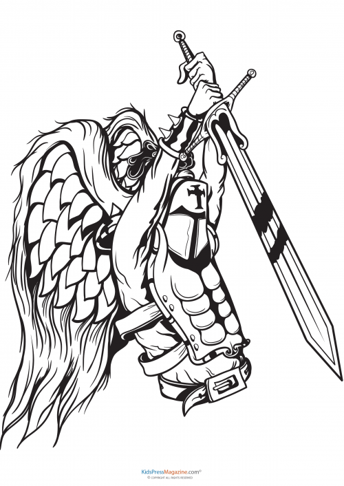 500x706 Medieval Knight With Long Sword