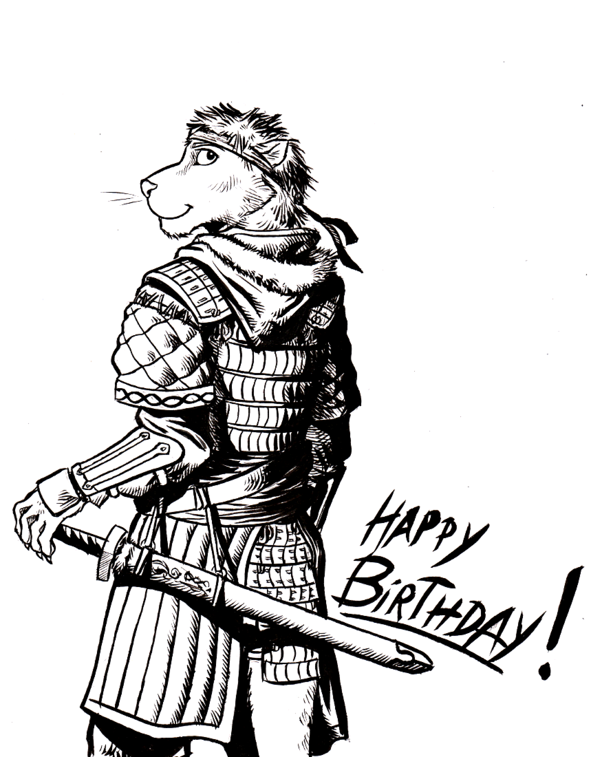 859x1100 Medieval Otter. By 0laffson