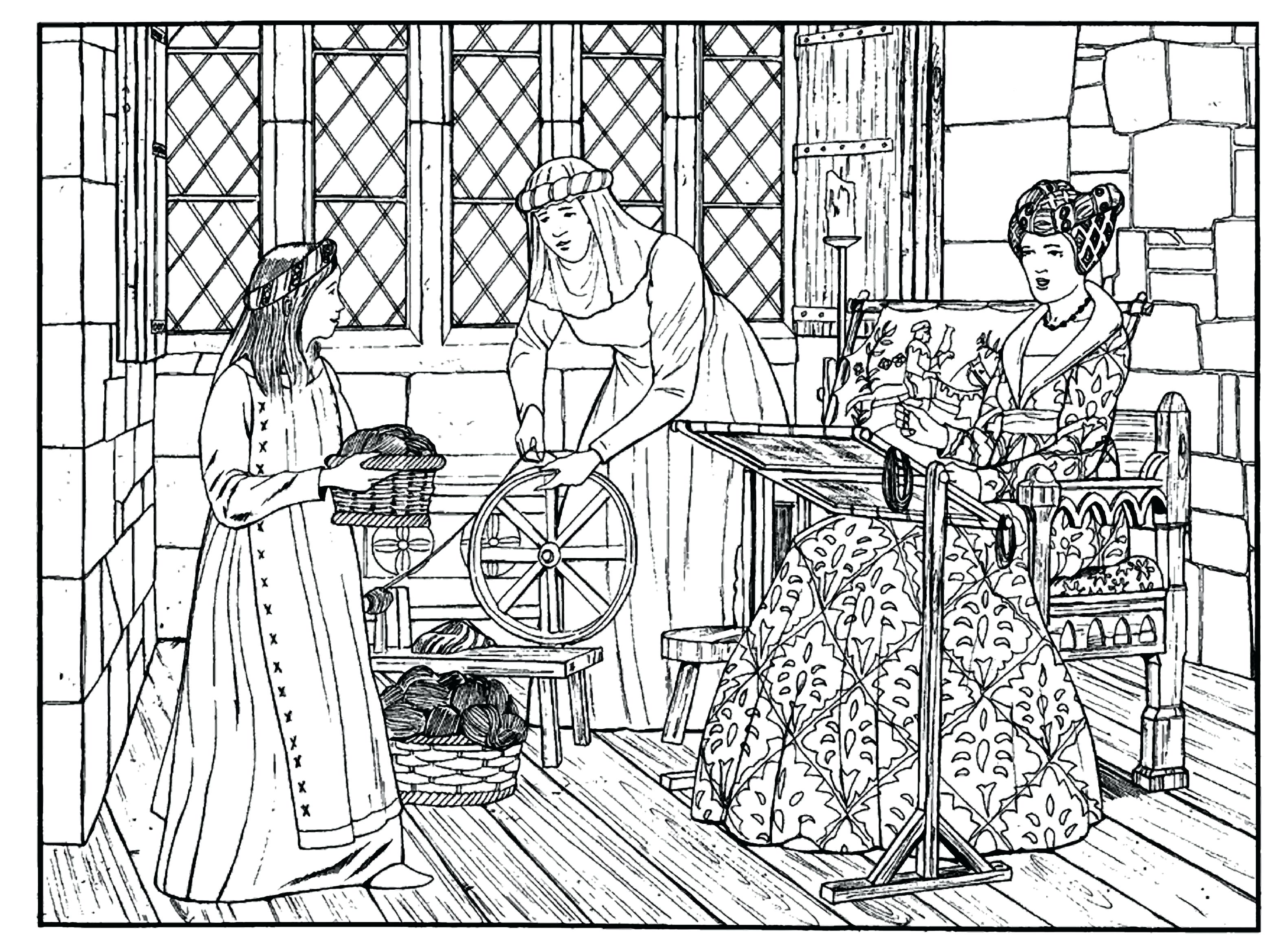 3150x2338 Coloring Medieval Times Coloring Pages
