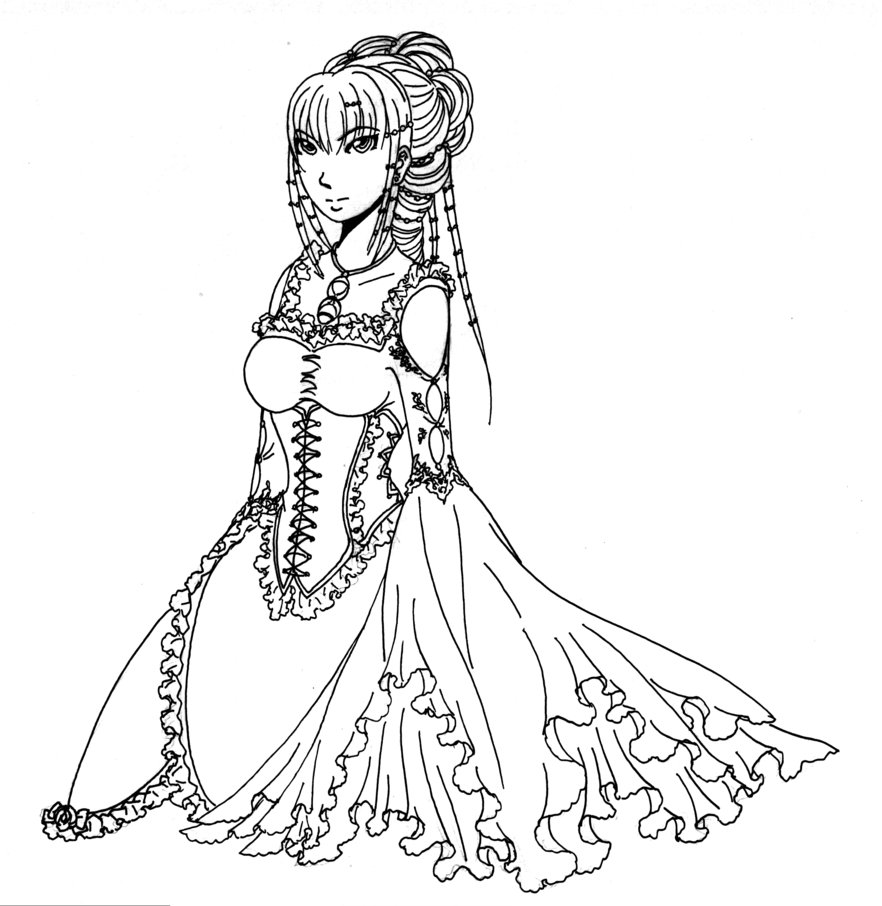 Medieval Dress Drawing at GetDrawings | Free download