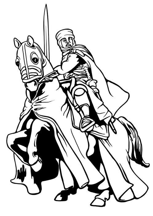 498x700 Medieval Knight Wall Mural We Live To Change