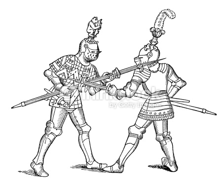 452x379 Medieval Knight Drawing