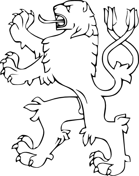 474x598 Lion With Two Tails Clip Art