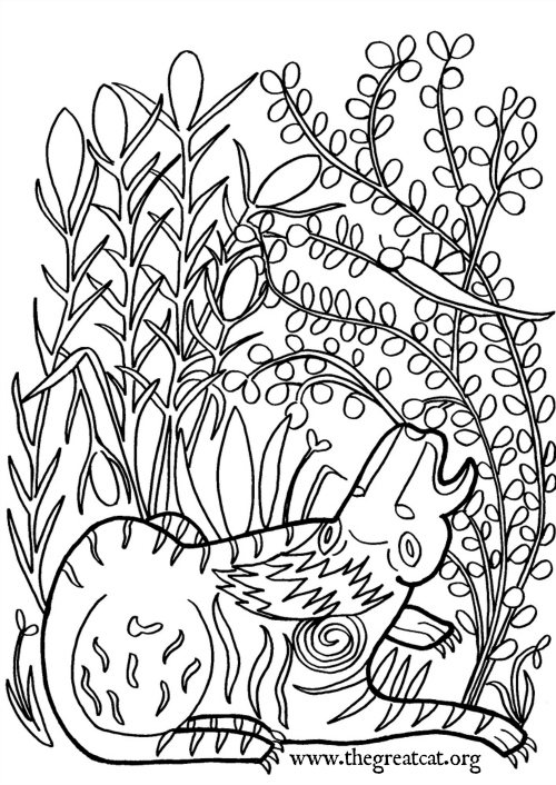 500x706 Medieval Cats Coloring Book For Cat Lovers The Great Cat