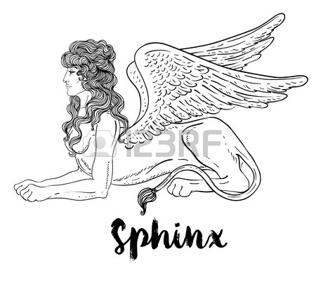 450x409 Sphinx, Mythical Creature With Head Of Human, Body Of Lion