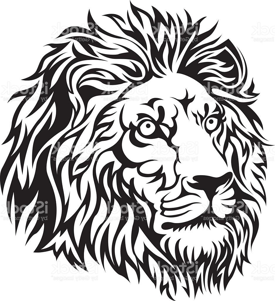 937x1024 Top Black Lion Head Vector File Free