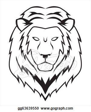 302x370 Drawn Lion Traceable