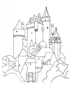 300x367 17 Best Drawing Castles Images On Castles, Medieval