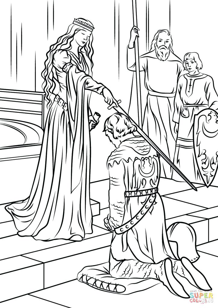 724x1024 Make A Picture Into A Coloring Page Medieval Princess Awesome