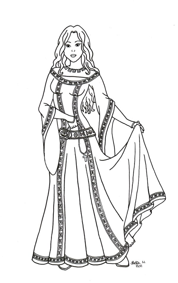 Medieval Queen Drawing at GetDrawings | Free download