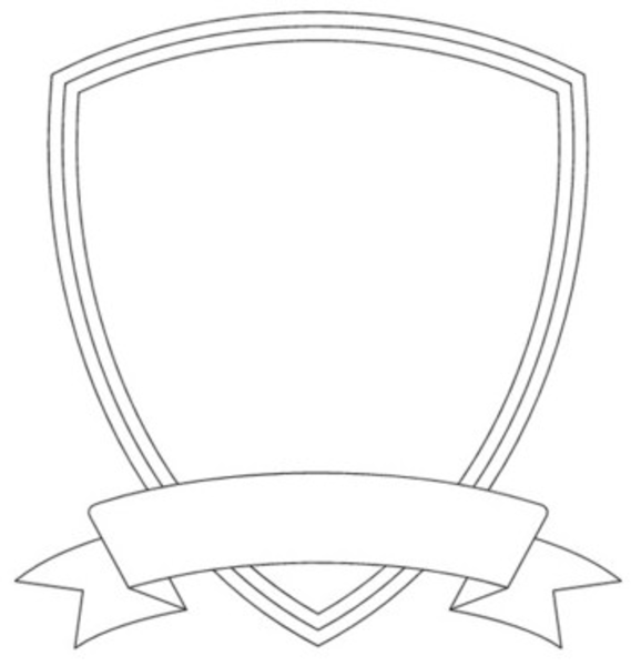 569x600 Shield Template Free Images