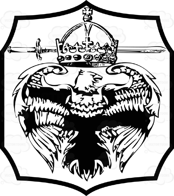 713x800 Black Eagle Clipart Shield