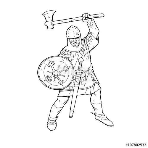 Medieval Soldier Drawing at GetDrawings | Free download