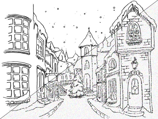 Medieval Town Drawing at GetDrawings | Free download