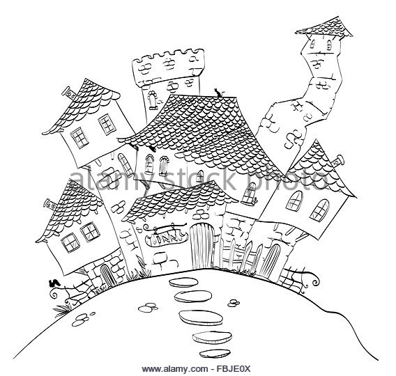 568x540 City Line Drawing Black And White Stock Photos Amp Images