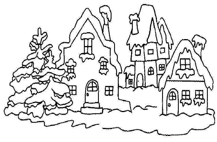 755x494 Village Coloring Pages