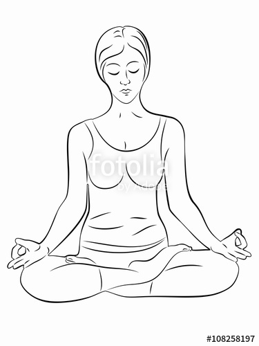 375x500 Silhouette Of A Woman Meditating Stock Image And Royalty Free