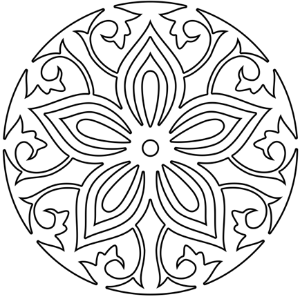 434x446 Mandala Coloring Meditation For Good Print Pict Untitled1