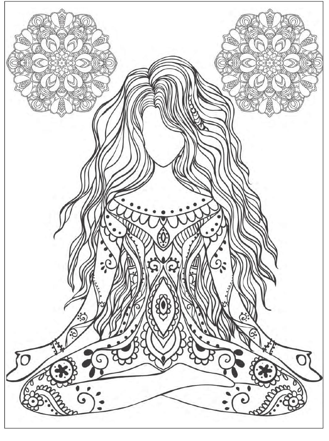 1064x1427 Coloring Pages. Meditation Coloring Pages