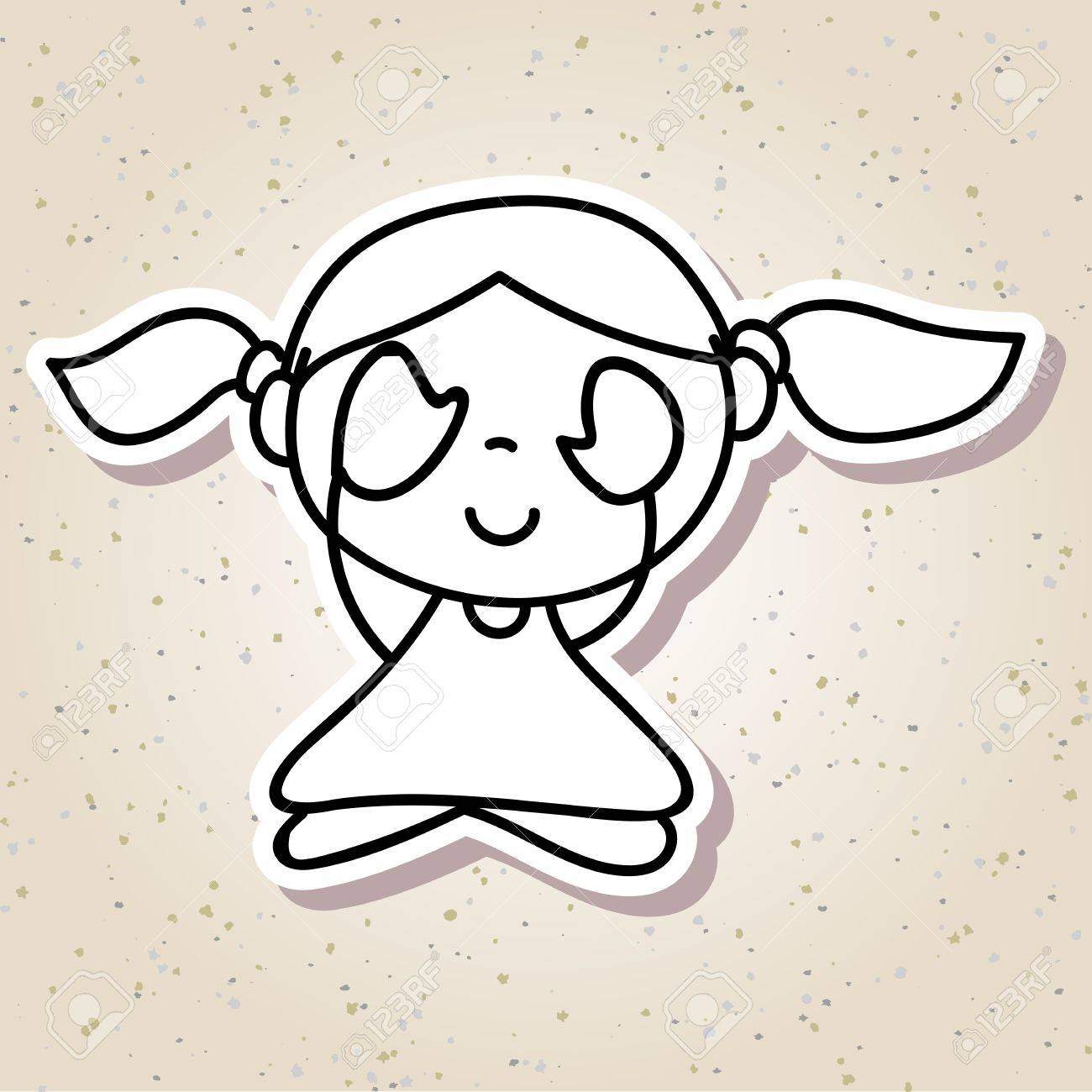 1300x1300 Hand Drawing Abstract People Happy Kid Happiness Meditation