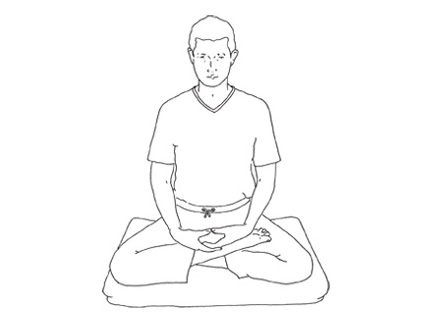 Meditation Pose Drawing at GetDrawings | Free download