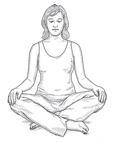 Meditation Pose Drawing at GetDrawings | Free download