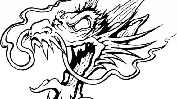 570x320 Dragon Head Drawing Drawings Of Dragons Heads Clipart Best