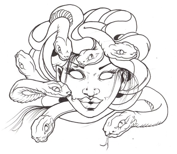 600x521 Medusa Tattoo Sketch Real Photo Pictures Images And Sketches