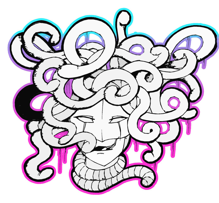 900x835 Medusa Drawing By Artistjazz