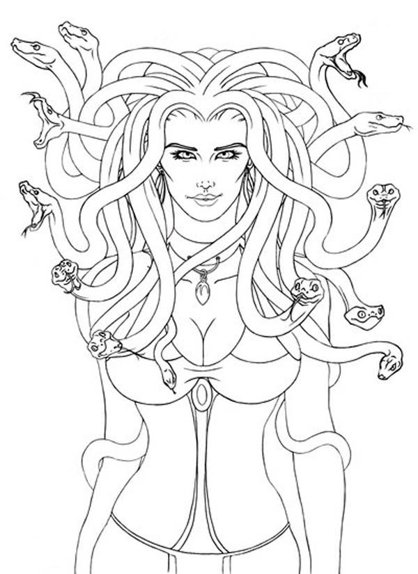 600x825 Medusa Coloring Pages Lovely Picture Of Medusa Coloring Page