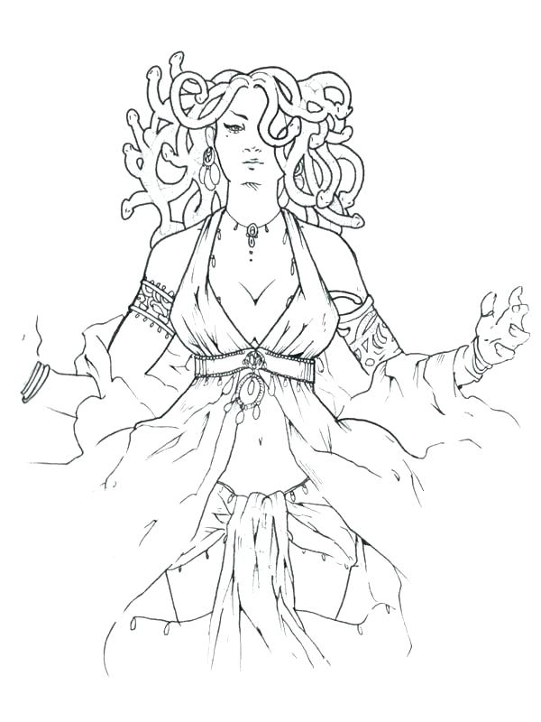 600x800 Medusa Coloring Pages