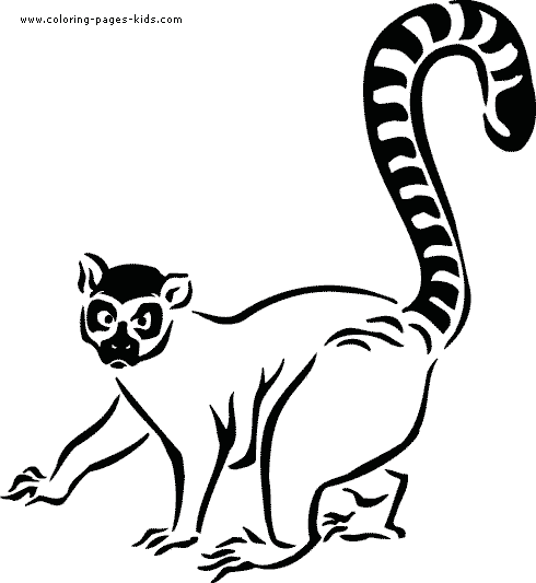 490x533 Meerkat Color Page