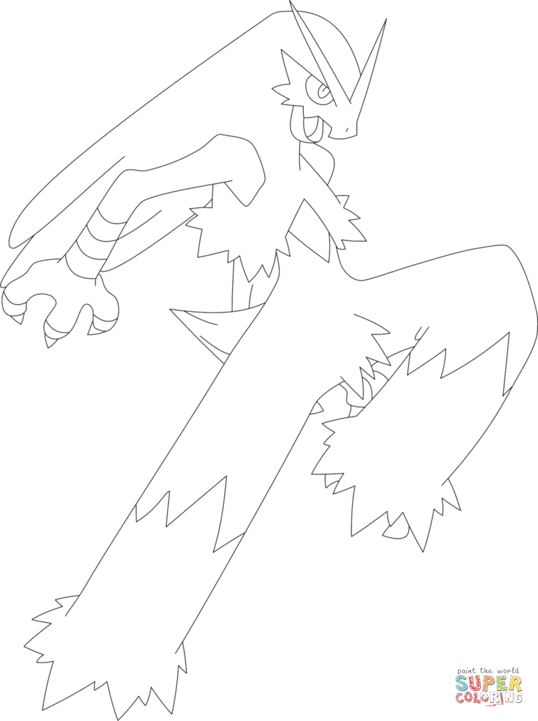 772x1035 Blaziken Coloring Page Free Printable Coloring Pages