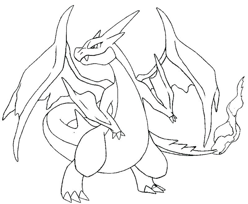 800x657 Charizard Mega Evolution Coloring Pages Together With Awesome