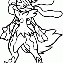 268x268 Mega Lucario Coloring Pages Coloring Pages Now Pokemon Coloring