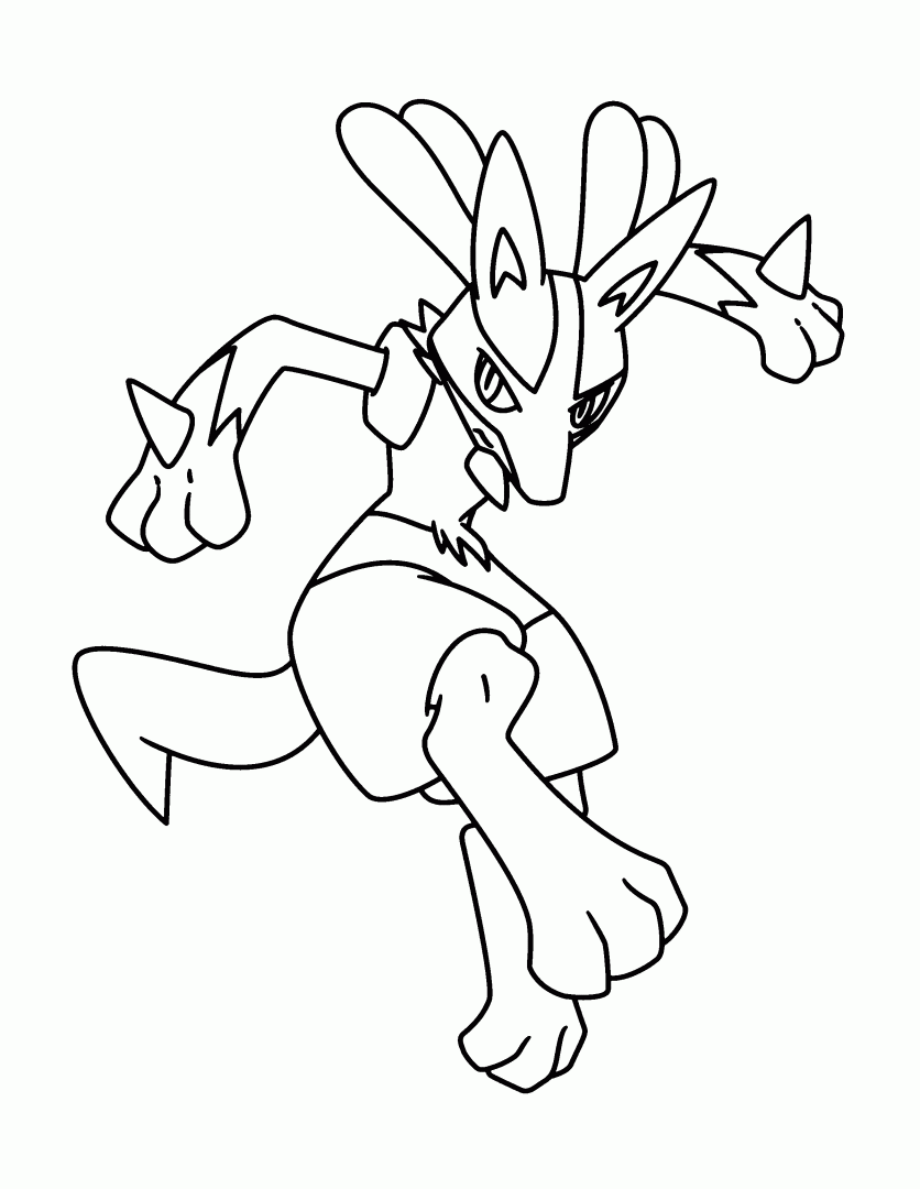 Mega Lucario Drawing at GetDrawings | Free download