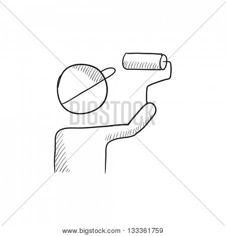 450x470 Drawn Man Painting