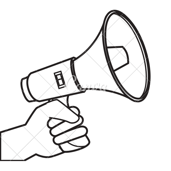550x550 Hand Human With Megaphone