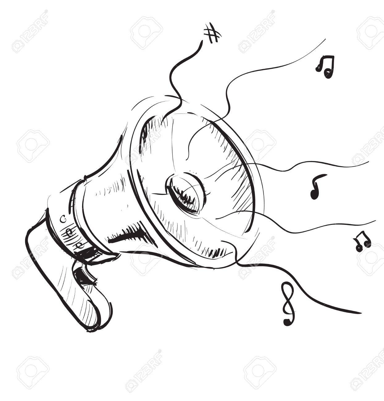 1244x1300 Megaphone Sketch Icon Royalty Free Cliparts, Vectors, And Stock