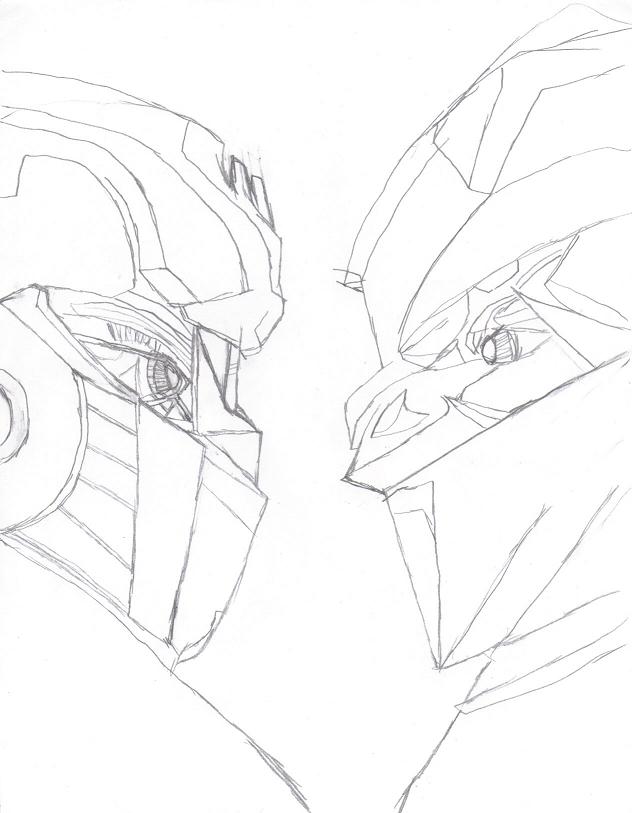 632x813 Optimus Prime Vs Megatron By Sakuradbzgirl15