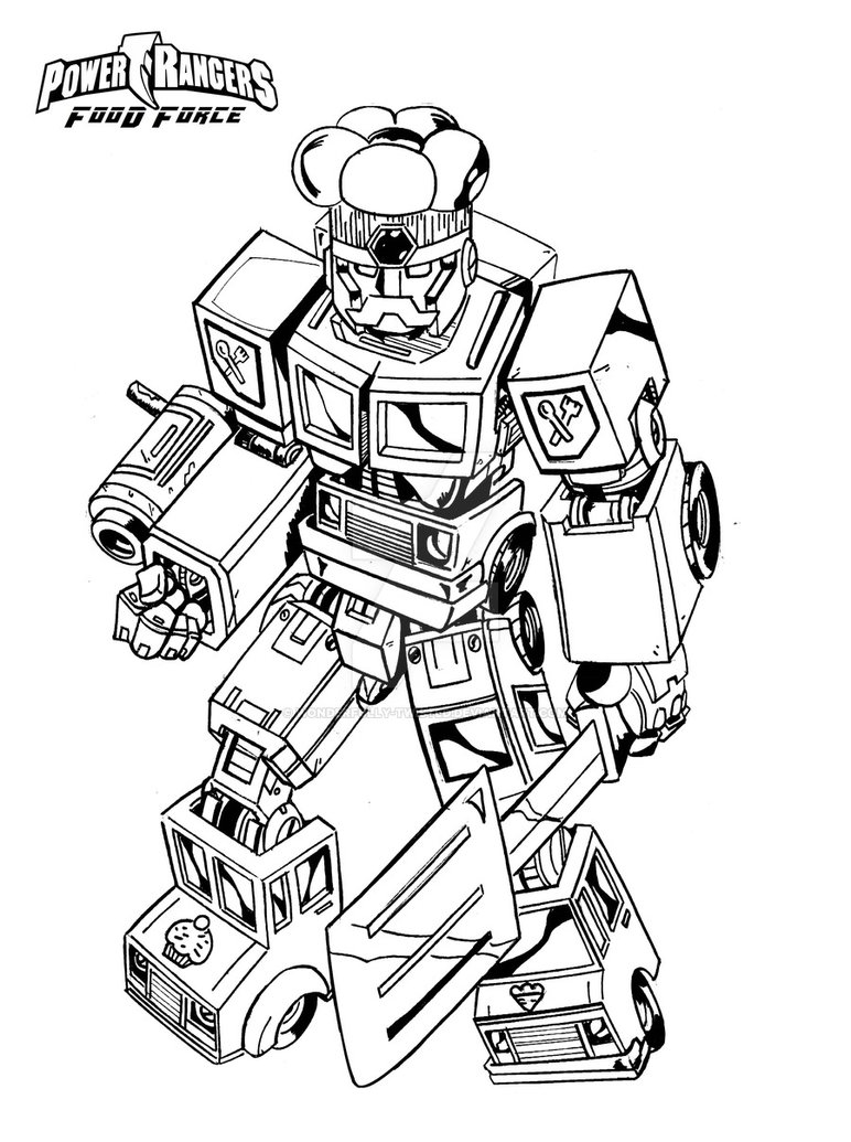 772x1035 Power Ranger Food Force Megazord By Wonderfully Twisted