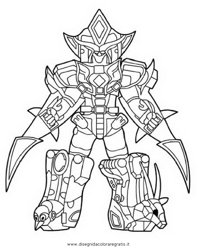 640x806 Power Rangers Megazord Coloring Pages