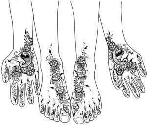 300x256 Easy Mehndi Designs Drawings For Girls