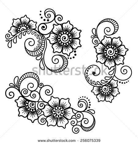 450x470 Mehndi Design Drawing. Best Another Easy Henna Mehndi Design By