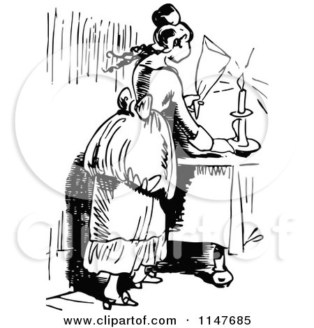 450x470 Clipart Black And White Vintage Pair Of Candle Sticks Over A Black