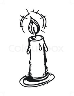 247x320 Burning Candles On Dark Background Stock Vector Colourbox